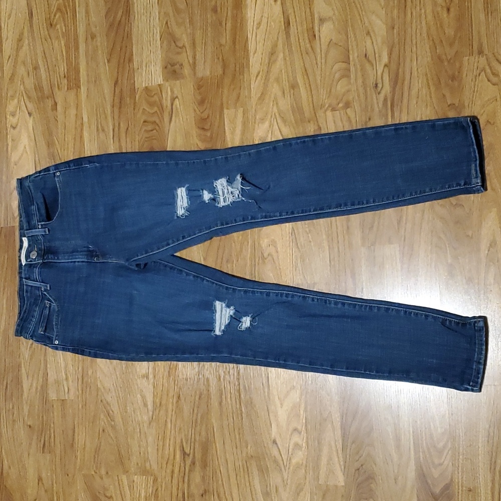 Levi's 721 High Rise Skinny Womens Distressed Jeans Size 28 (Length 30)